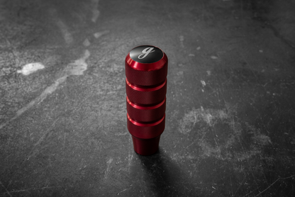 Garagistic Knurled Aluminum Shift Knob - E30, E36, E46, E82, E92-Shifter Accessories-grip-drift-Anodized Red-Add Garagistic emblem-Garagistic-bmw