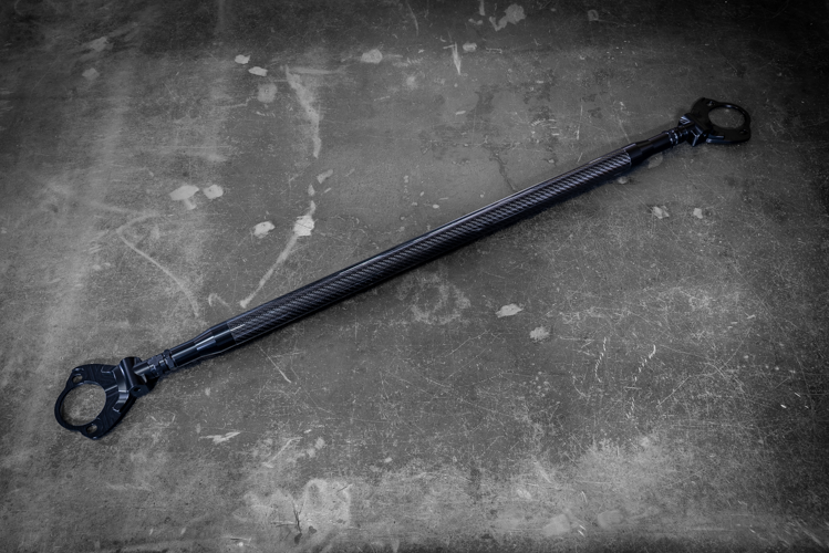 LTW Carbon Fiber E36 Modular 3 Piece Rear Strut Bar - 318, 325, 328, M3-Strut Bars-grip-drift-No Thanks-Raw Aluminum-Garagistic-bmw