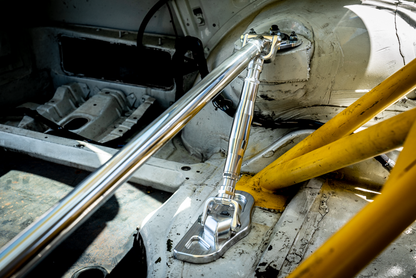 LTW E36 Modular 3 Piece Rear Strut Bar - 318, 325, 328, M3-Strut Bars-grip-drift-No Thanks-Raw Aluminum-Garagistic-bmw
