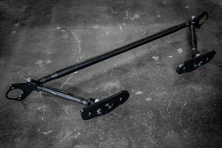 LTW E36 Modular 3 Piece Rear Strut Bar - 318, 325, 328, M3-Strut Bars-grip-drift-No Thanks-Raw Aluminum-Garagistic-bmw