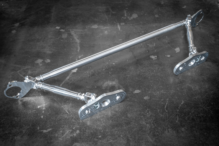 LTW E36 Modular 3 Piece Rear Strut Bar - 318, 325, 328, M3-Strut Bars-grip-drift-No Thanks-Raw Aluminum-Garagistic-bmw