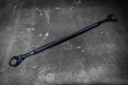 LTW Carbon Fiber E46 Modular 3 Piece Rear Strut Bar - 316, 318, 320, 323, 325, 328, 330, M3-Strut Bars-grip-drift-No Thanks-Anodized Black-Garagistic-bmw