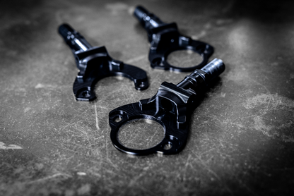 LTW Carbon Fiber E46 Modular 3 Piece Rear Strut Bar - 316, 318, 320, 323, 325, 328, 330, M3-Strut Bars-grip-drift-No Thanks-Raw Aluminum-Garagistic-bmw