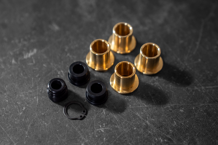 BMW E30 Throttle Cable Bushings - Billet Aluminum - M20, M10