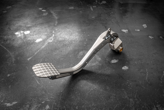 E46 Billet Clutch Pedal - 325i, M3, 330i (35311163870)-Pedal Box Parts-grip-drift-Bare Aluminum-Garagistic-bmw