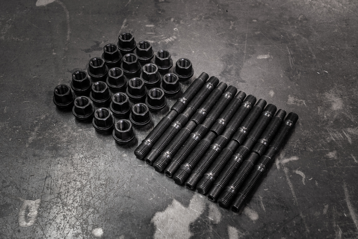 Mercedes Competition Wheel Stud Conversion Kit: (5-Lug) 12x1.5mm -W107, W116, W201, W203-Wheel Studs and Nuts-grip-drift-68MM-Both!-Garagistic-bmw