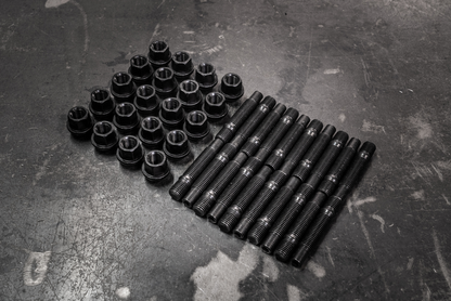 Mercedes Competition Wheel Stud Conversion Kit: (5-Lug) 12x1.5mm -W107, W116, W201, W203-Wheel Studs and Nuts-grip-drift-68MM-Both!-Garagistic-bmw