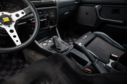 Garagistic Billet BMW Drift E-Brake Button - E30, E36, E34, E32, E31, Z1, Z3-Interior Parts-grip-drift-Raw Aluminum-Garagistic-bmw