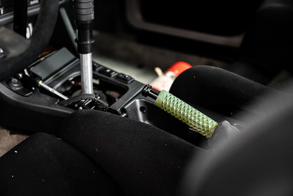 Garagistic Billet BMW Drift E-Brake Button - E30, E36, E34, E32, E31, Z1, Z3-Interior Parts-grip-drift-Raw Aluminum-Garagistic-bmw