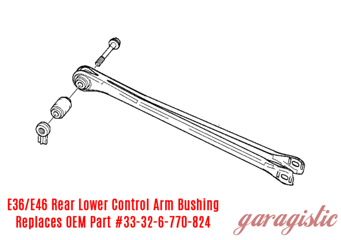 Monoball Lower Spherical Rear Control Arm Bushing Set  - 328, M3, 325 - 33326770824/33321092248/33321138383