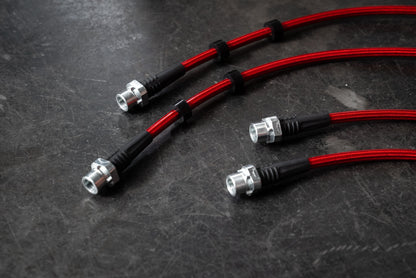 BMW M2 F87 Stainless Steel Complete 6 Brake Line Kit - DOT Compliant-Brake and Clutch Lines-grip-drift-No clutch line-Garagistic-bmw