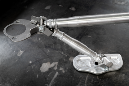4-Point Support Bracing for LTW Rear Strut Bar - E36, E46, E82, E9X-Strut Bars-grip-drift-Raw Aluminum-E36-Garagistic-bmw