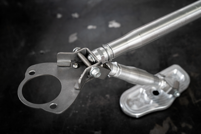 4-Point Support Bracing for LTW Rear Strut Bar - E36, E46, E82, E9X-Strut Bars-grip-drift-Raw Aluminum-E36-Garagistic-bmw