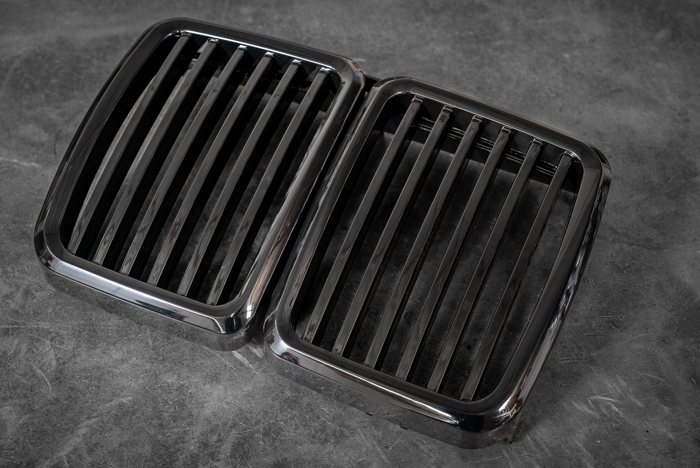 E30 Gloss Black Kidney Grill - Aftermarket Replacement (51131945877)-Exterior Body Parts-grip-drift-Garagistic-bmw