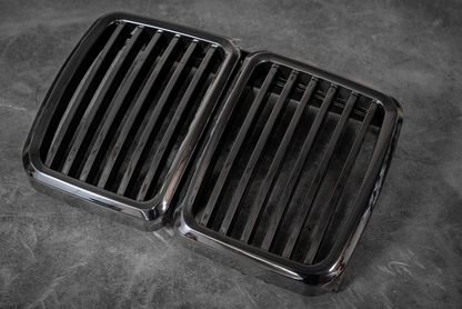 E30 Gloss Black Kidney Grill - Aftermarket Replacement (51131945877)-Exterior Body Parts-grip-drift-Garagistic-bmw