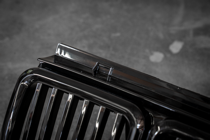 E30 Gloss Black Kidney Grill - Aftermarket Replacement (51131945877)