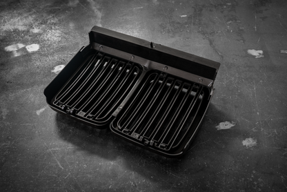 E30 Gloss Black Kidney Grill - Aftermarket Replacement (51131945877)-Exterior Body Parts-grip-drift-Garagistic-bmw