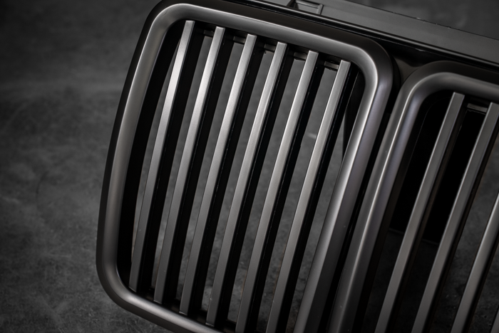 E30 Matte Black Kidney Grill - Aftermarket Replacement (51131945877)