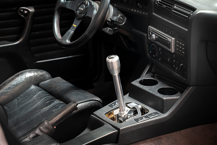 E30 "PRO" Self Centering Chassis Short Shifter-Shifters-grip-drift-Bare-Medium-Aluminum Standard W/Emblem-Garagistic-bmw