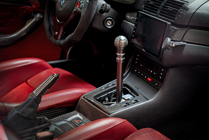 E46 "PRO" Self Centering Chassis Short Shifter-Shifters-grip-drift-Bare-Medium-Honeycomb-Garagistic-bmw