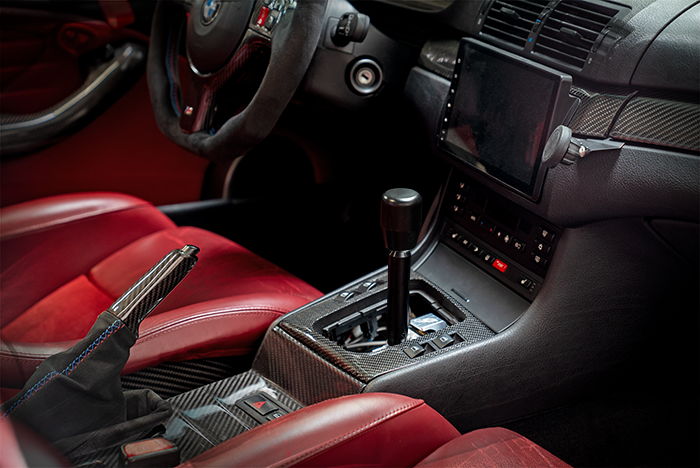 E46 "PRO" Self Centering Chassis Short Shifter-Shifters-grip-drift-Black Anodized-OEM-Delrin Standard-Garagistic-bmw