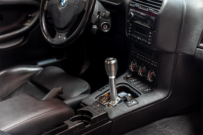 E36 "PRO" Self Centering Chassis Short Shifter-Shifters-grip-drift-Bare-OEM-Aluminum Standard W/Emblem-Garagistic-bmw