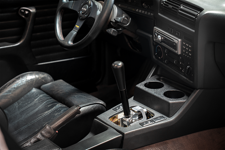 E30 "PRO" Self Centering Chassis Short Shifter-Shifters-grip-drift-Black Anodized-Short-Delrin Bat-Garagistic-bmw