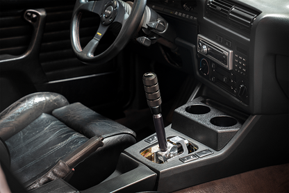 E30 "PRO" Self Centering Chassis Short Shifter-Shifters-grip-drift-Black Anodized-OEM-Aluminum Knurled-Garagistic-bmw