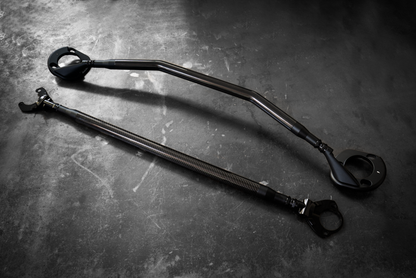 BMW E46 3 Series LTW Front Strut Bar - 323, 325, 328, 330, ZHP-Strut Bars-grip-drift-Bare-Front Brace Only-No Thanks-Garagistic-bmw