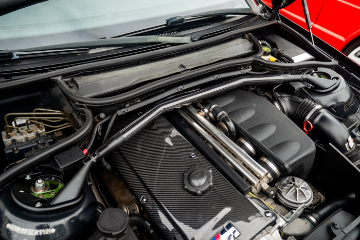 BMW E46 M3 LTW Front Strut Bar-Strut Bars-grip-drift-Bare-Front Brace Only-No Thanks-Garagistic-bmw
