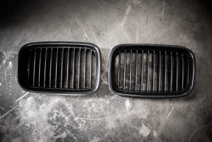 Garagistic - E36 (92-95) Matte Black Kidney Grille Set - 51138122237, 51138122238