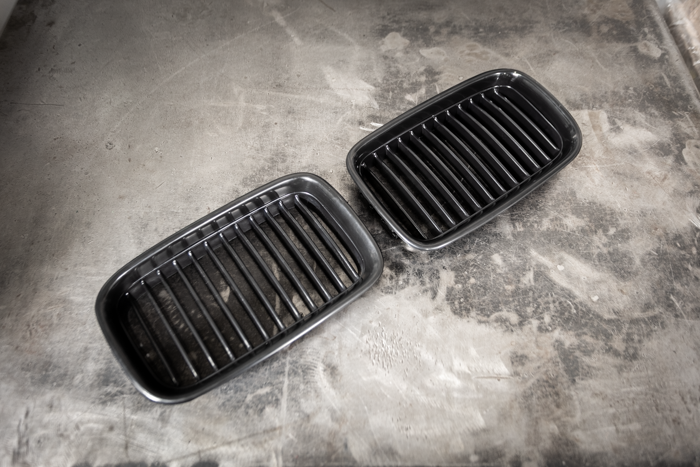 Garagistic - E36 (92-95) Matte Black Kidney Grille Set - 51138122237, 51138122238