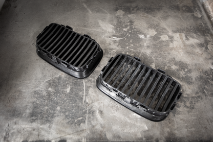 Garagistic - E36 (92-95) Matte Black Kidney Grille Set - 51138122237, 51138122238