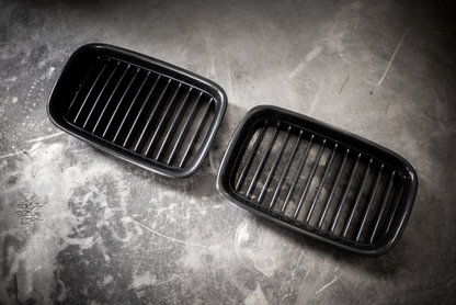Garagistic - E36 (92-95) Matte Black Kidney Grille Set - 51138122237, 51138122238