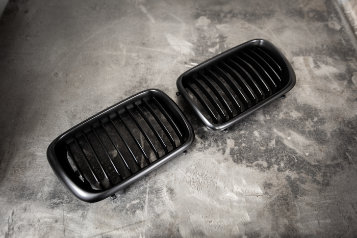 Garagistic - E36 (96-99) Matte Black Kidney Grille Set - 51138195151, 51138195152