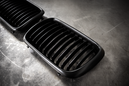 Garagistic - E36 (96-99) Matte Black Kidney Grille Set - 51138195151, 51138195152