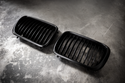 Garagistic - E36 (96-99) Matte Black Kidney Grille Set - 51138195151, 51138195152