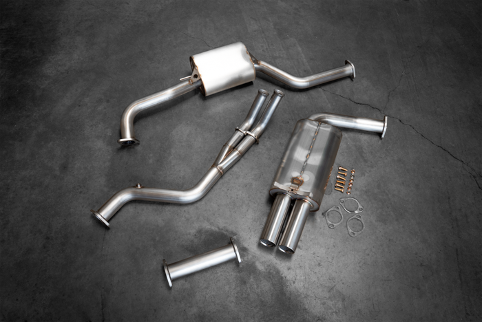 Mercedes 190E 16v (W201) 16v Full Exhaust System-Exhaust Parts-grip-drift-No-Garagistic-bmw