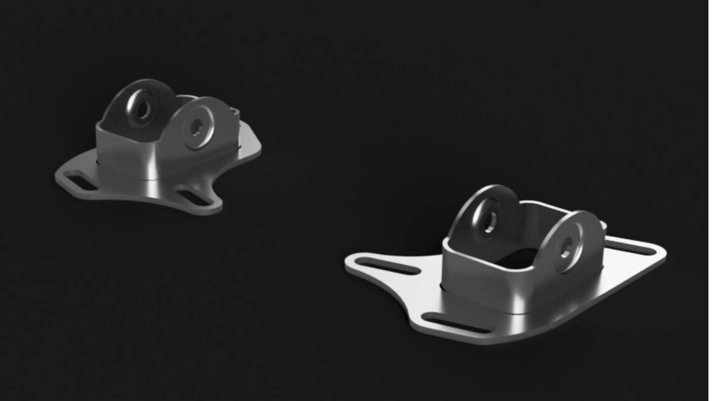 Garagistic - E36, E46, Z4 High Adjustment Trailing Arm Toe Brackets