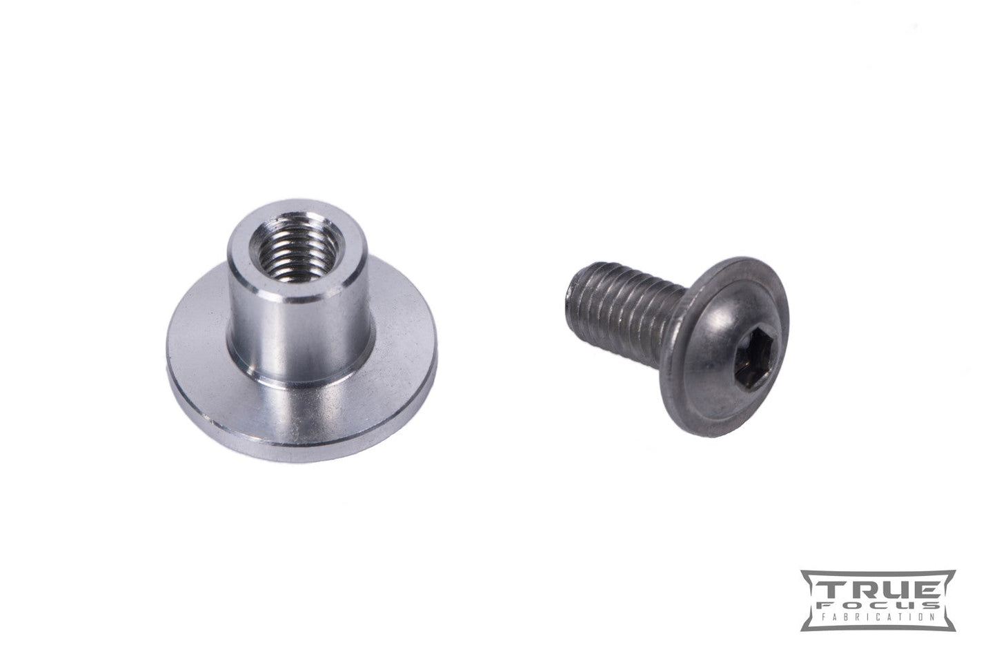 True Focus Fabrication - M8x1.25 Threaded Aluminum Weld Fitting