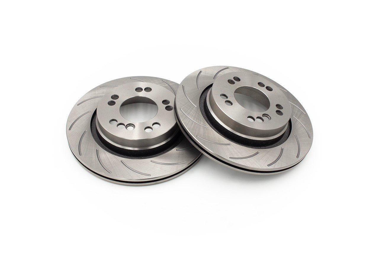 ROFU - Max Street Friction Slotted Rear Dual Drilled 5x114.3 / 5x120 Rotors BMW E46 294x19