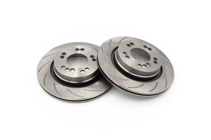 ROFU - Max Street Friction Slotted Rear Dual Drilled 5x114.3 / 5x120 Rotors BMW E46 294x19