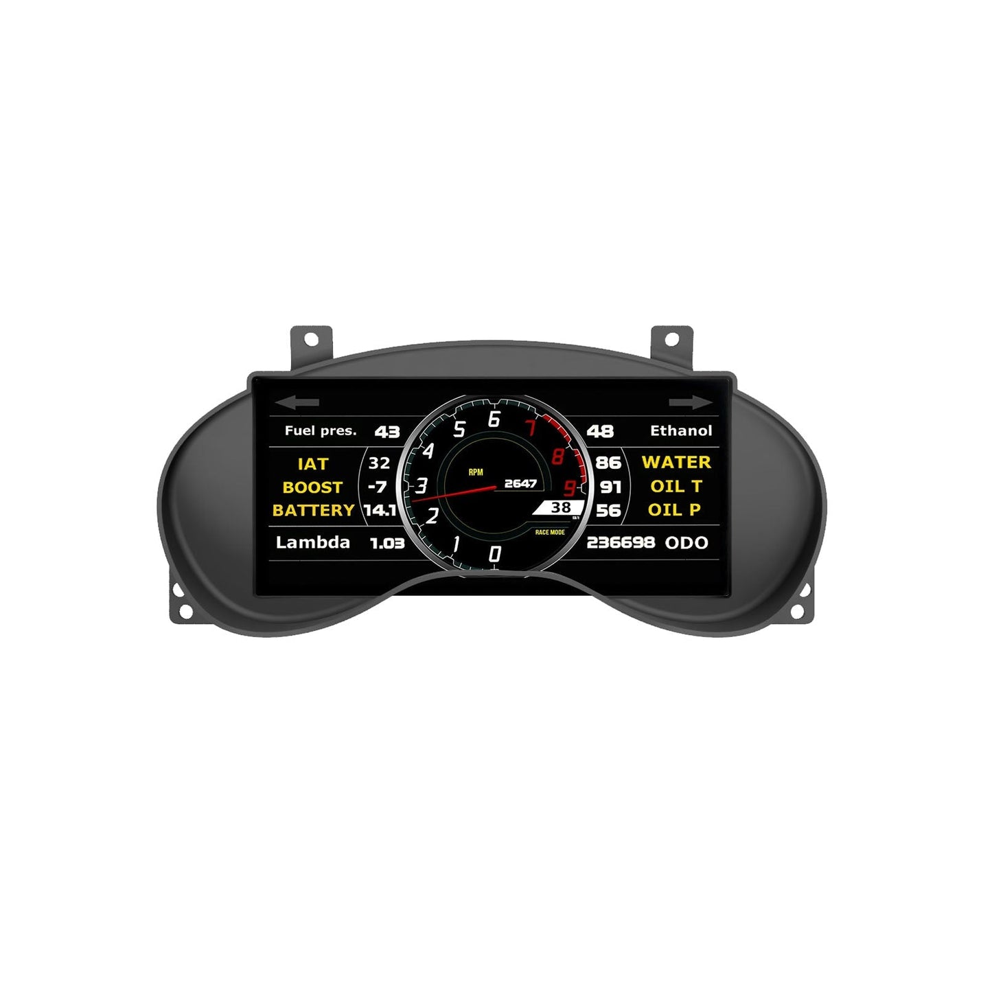 Mako Motorsport - Powertune Digital Ultrawide Dash Recessed Cluster Mount (display sold separately)
