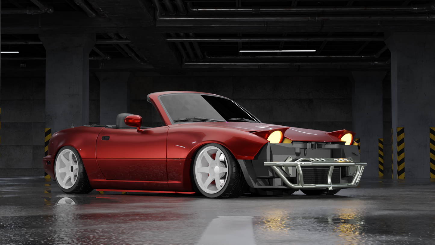 True Focus Fabrication - Mazda Miata (NA) - Dual Row Front Bash Bar