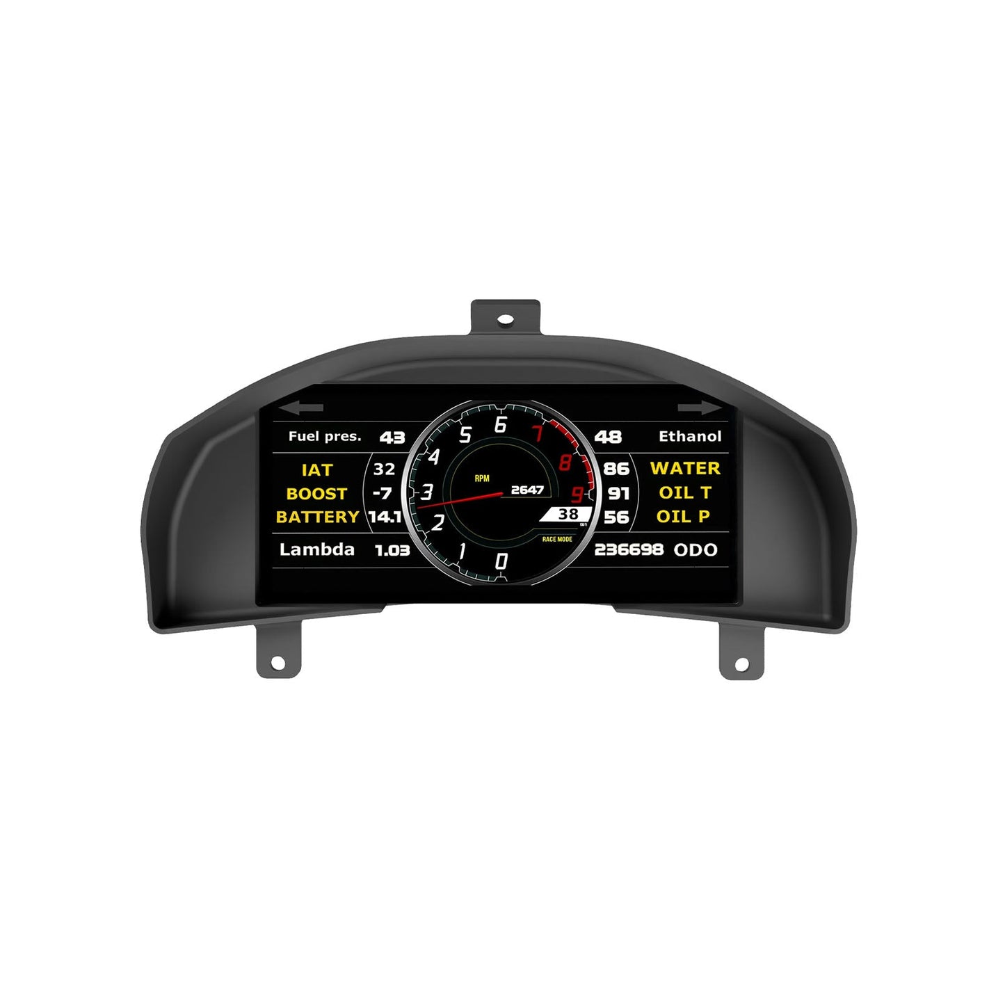 Mako Motorsport - Powertune Digital Ultrawide Dash Recessed Cluster Mount (display sold separately)