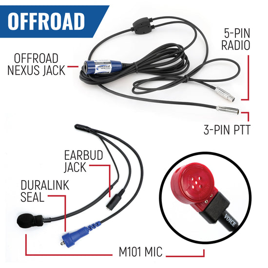Rugged Radios - The Driver - RUGGED Wired Driver Only Communication Kit with RDH16 Radio