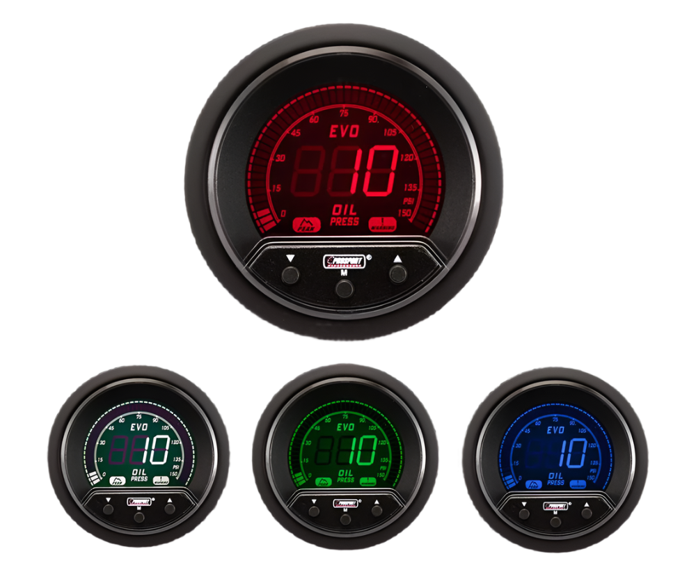 Prosport Gauges - 2-1/16" Premium Evo Electrical Oil Pressure Gauge