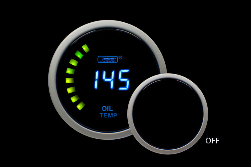 Prosport Gauges - 2-1/16" Digital Oil Temperature Gauge