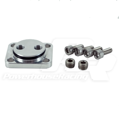 PHR - Oil Temp/Crank Case Pressure Adapter Kit for 2JZ (or low oil level switch block-off plate)
