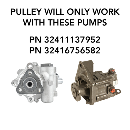 Aluminum Power Steering Pump Pulley for BMW
